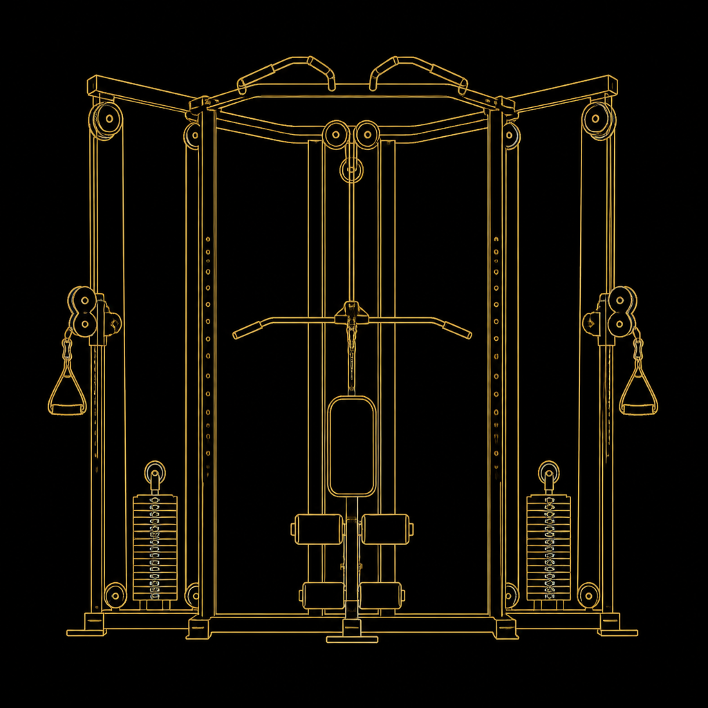 Multi-Stations line illustration